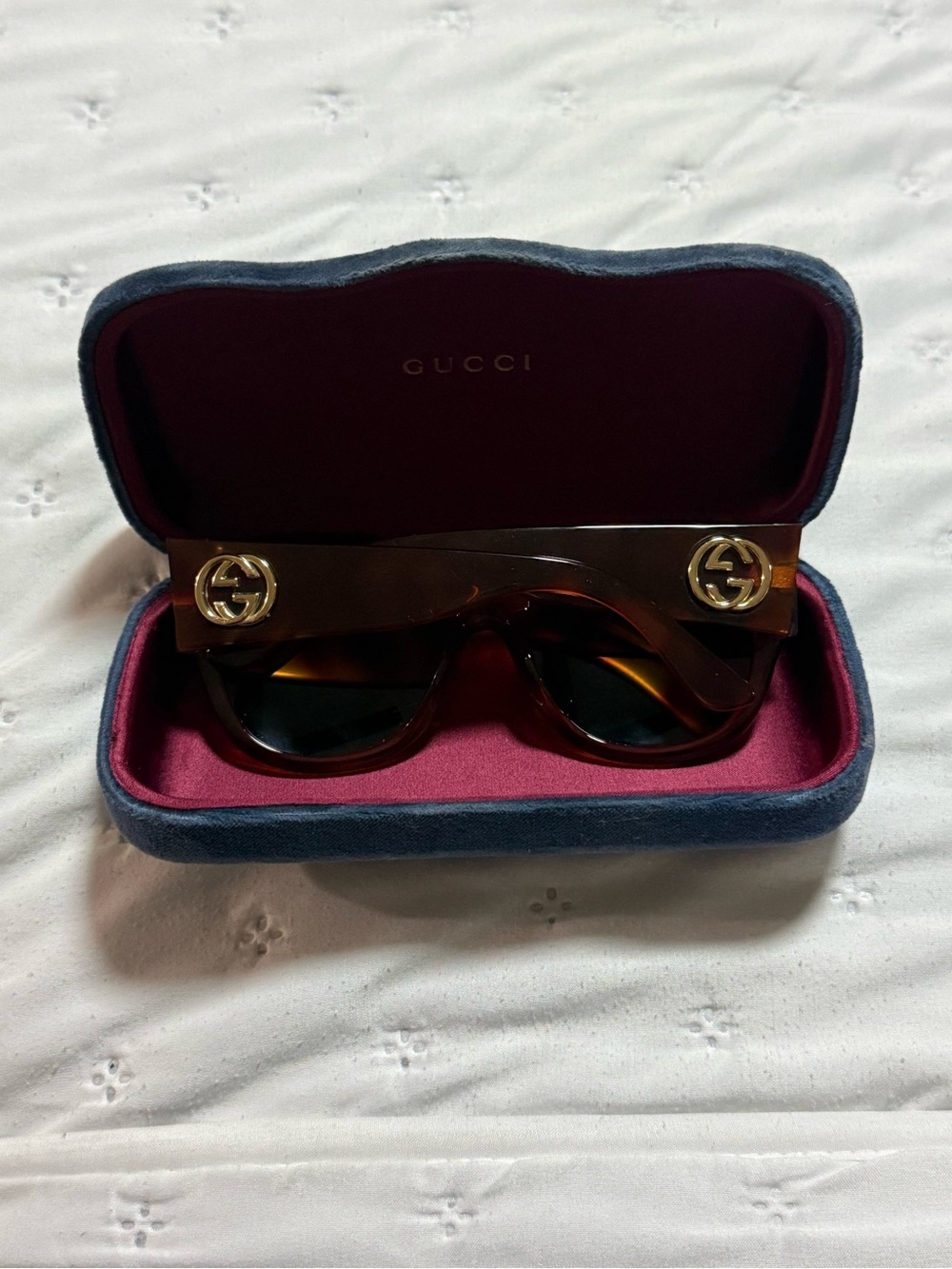 Gucci Women's Dark Brown Gradient Oversized Square Sunglasses - Picture 2 of 5